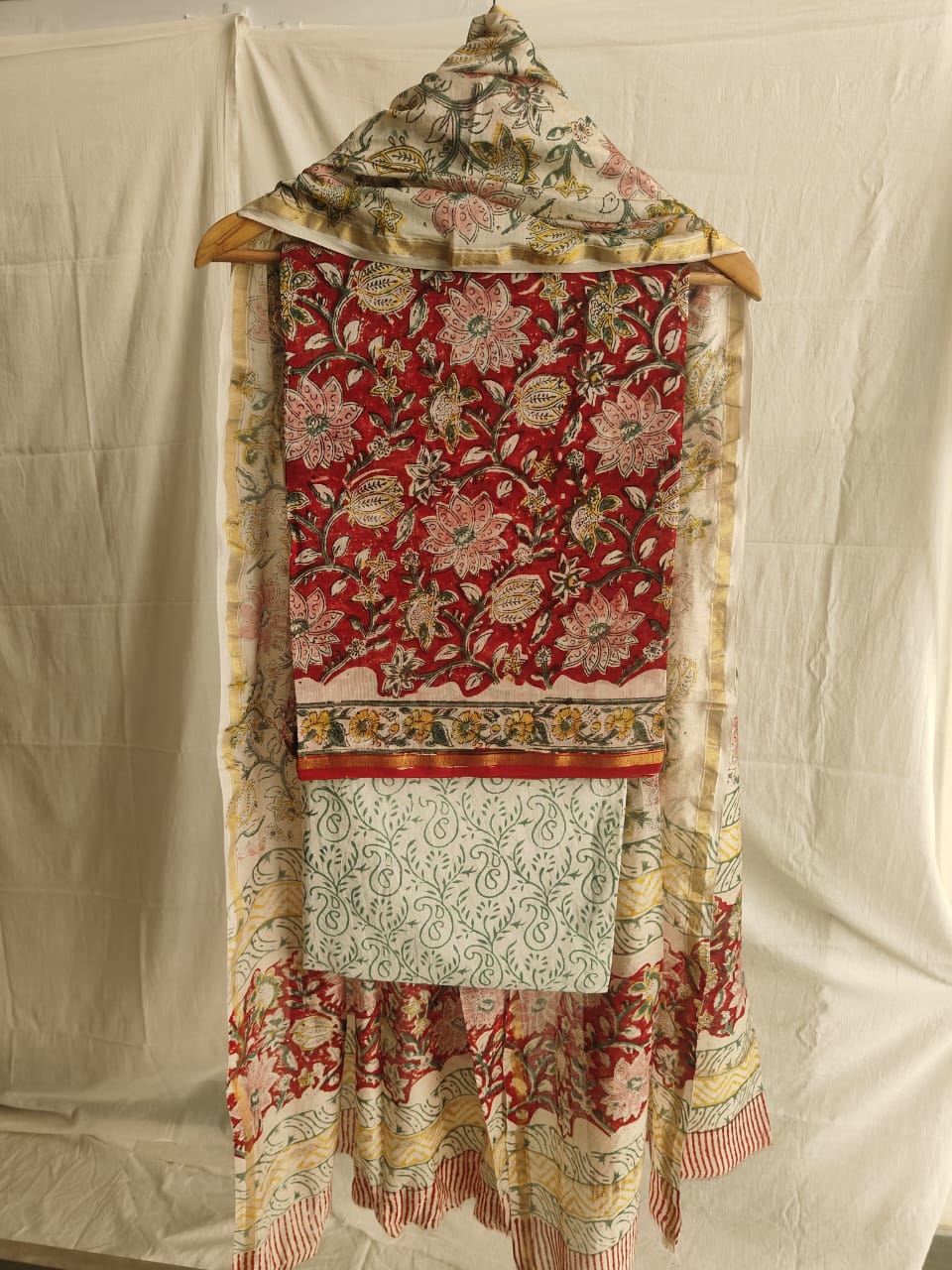 Jaipuri Block Printed Chanderi Silk Suits (CIN26)