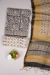 JAIPURI BLOCK PRINTED COTTON SUIT WITH KOTA DUPPATA (CKS43)