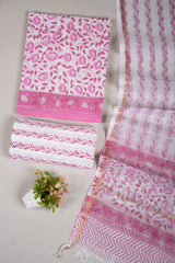 JAIPURI BLOCK PRINTED COTTON SUIT WITH KOTA DUPPATA (CKS63)