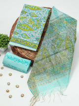 PRIMIUM JAIPURI COTTON SUIT WITH ORGANZA SILK DUPPATA (COS47)