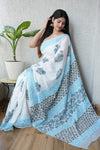 Jaipur Cotton Mulmul Saree (CMS118)