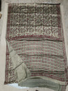 Ajrakh Hand Block Bagru Vanspati Printend Modal Silk Saree with Blouse (CID82)