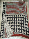 Ajrakh Hand Block Bagru Vanspati Printend Modal Silk Saree with Blouse (CID88)