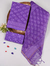 HAND BLOCK PRINTED KOTA DORIYA SUIT WITH KOTA DORIYA DUPPATA (FKS84)