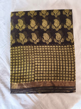 Jaipuri Block Printed Cotton Kota Doriya Saree (CIS102)