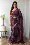 Jaipuri Hand Block Bagru Printed Maheshwari Silk Saree With Blouse (MSS151)