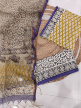 JAIPURI BLOCK PRINTED COTTON SUIT WITH KOTA DUPPATA (CKS122)