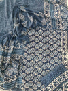 HAND BLOCK PRINTED COTTON 3-PIS SUIT WITH MULMUL DUPPATA (CMS113)
