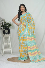 Jaipur Cotton Mulmul Saree (CMS179)