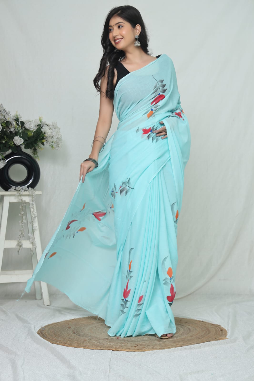 Jaipur Cotton Mulmul Saree (CMS201)