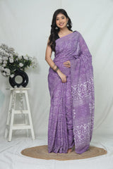 Jaipur Cotton Mulmul Saree (CMS205)