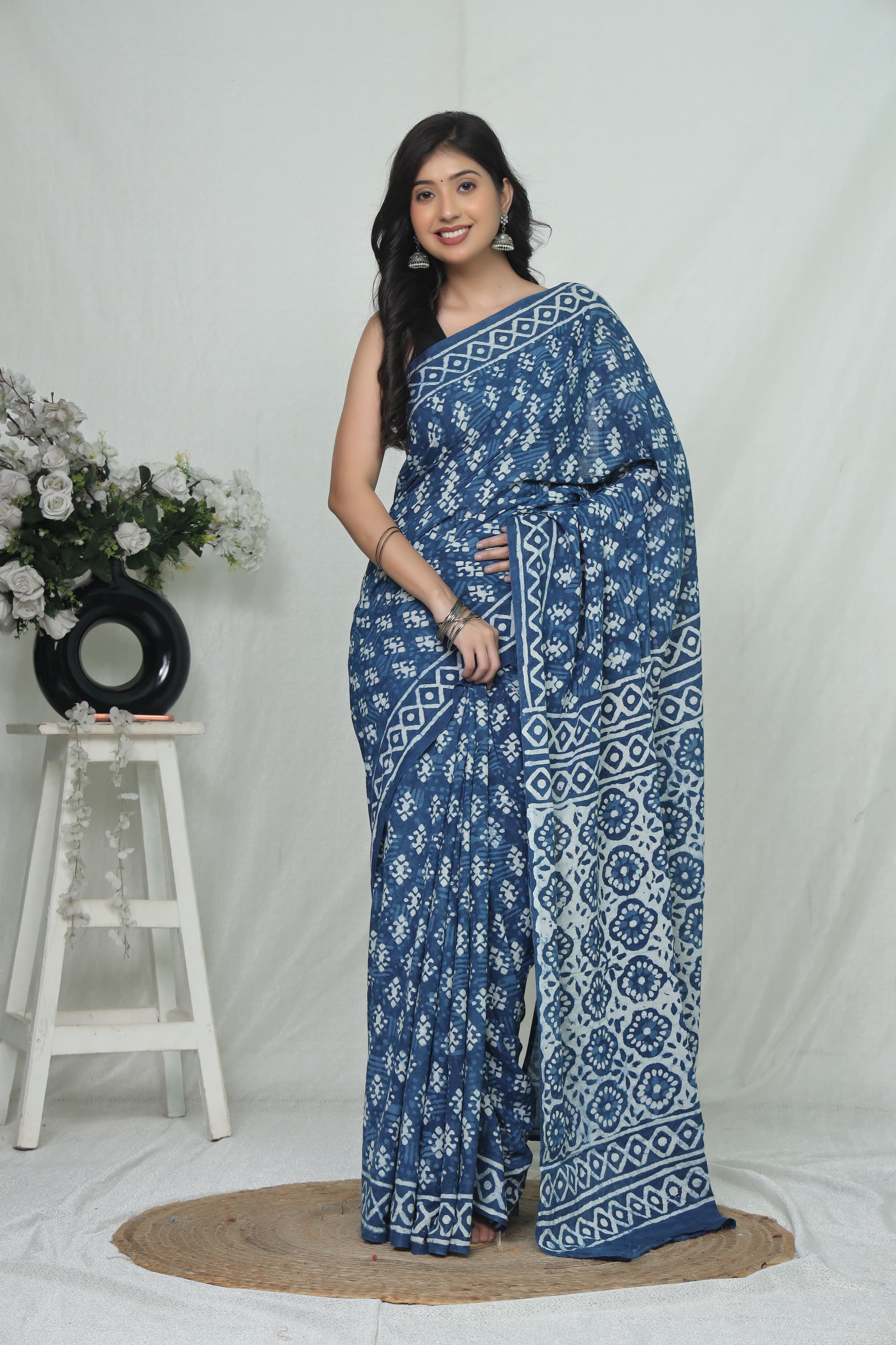 Jaipur Cotton Mulmul Saree (CMS209)