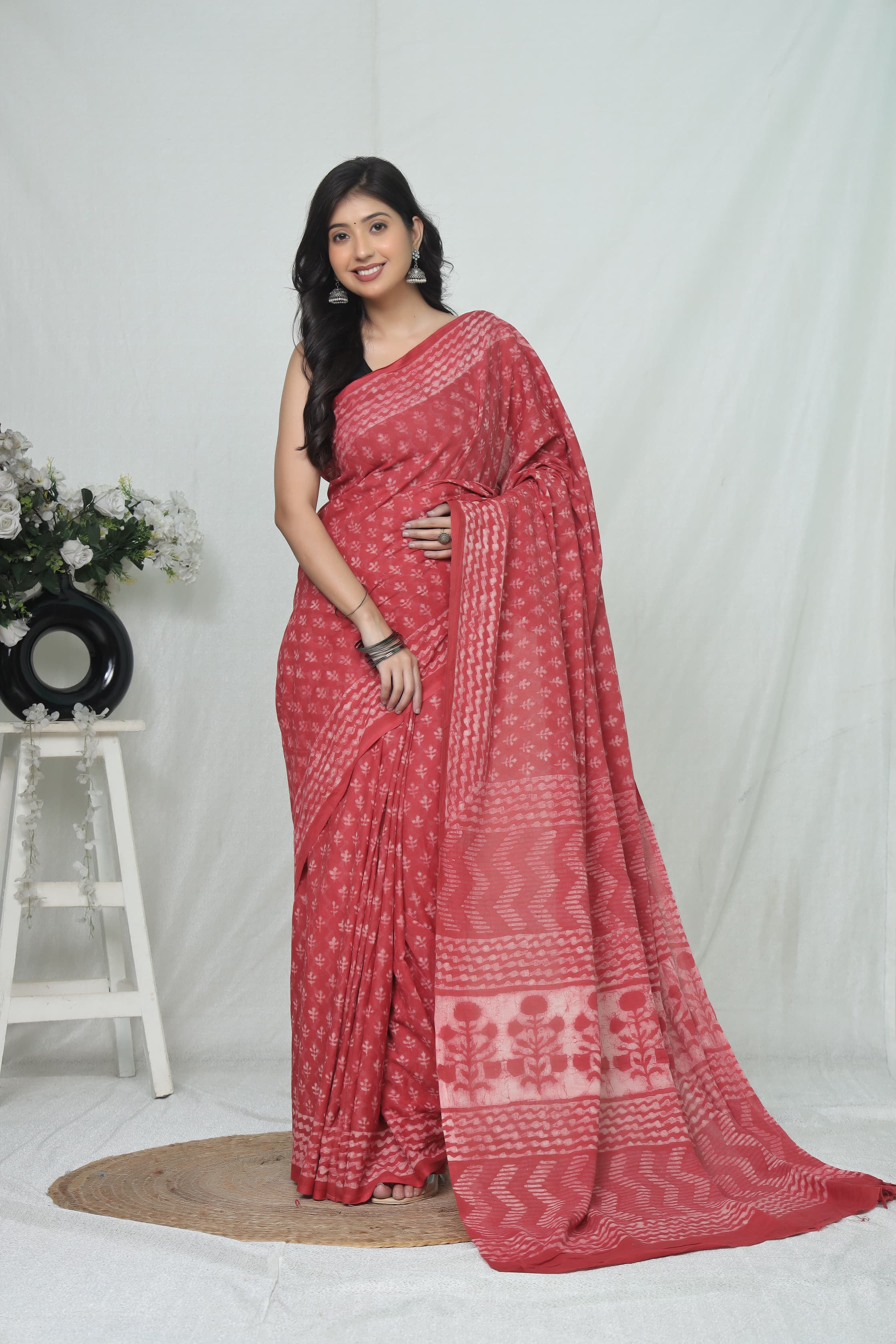 Jaipur Cotton Mulmul Saree (CMS210)