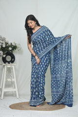 Jaipur Cotton Mulmul Saree (CMS212)