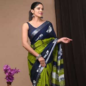 Cotton Linen Saree