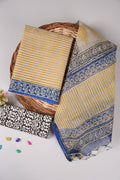HAND BLOCK PRINTED KOTA DORIYA SUIT WITH KOTA DORIYA DUPPATA (FKS39)