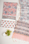 JAIPURI BLOCK PRINTED COTTON SUIT WITH KOTA DUPPATA (CKS53)