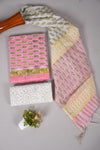 JAIPUR COTTON SUIT WITH CHANDERI DUPPATA (CSS58)