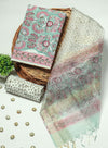 PRIMIUM JAIPURI COTTON SUIT WITH ORGANZA SILK DUPPATA (COS52)