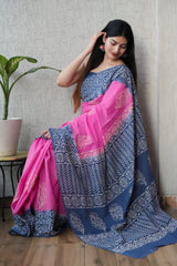 Jaipur Cotton Mulmul Saree (CMS139)