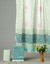 HAND BLOCK PRINTED COTTON 3-PIS SUIT WITH MULMUL DUPPATA (CMS108)