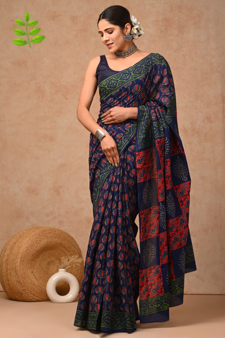 Jaipur Cotton Mulmul Saree (CMS194)