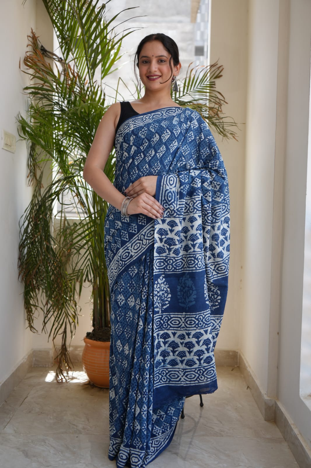 Jaipur Cotton Mulmul Saree (CMS198)