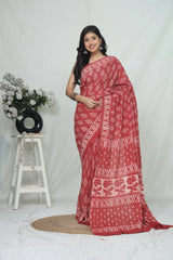 Jaipur Cotton Mulmul Saree (CMS174)