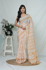 Jaipur Cotton Mulmul Saree (CMS175)