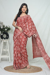 Jaipur Cotton Mulmul Saree (CMS214)