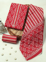 Handblock Print Gotta tye neck work Cotton Suit with Cotton Dupatta GCS01